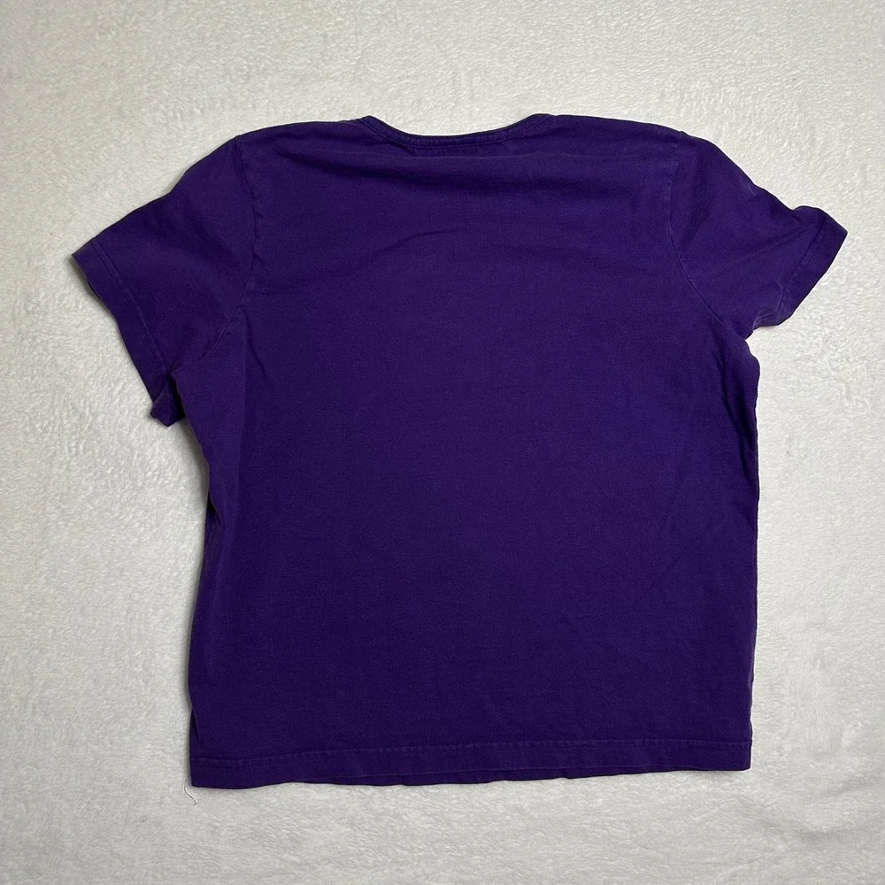 NFL For Her Baltimore Ravens Purple AFC North Division Glitter Graphic Tee XL